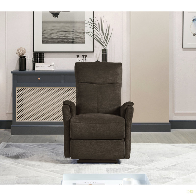Recliner Chair With Power Function Easy Control Big Stocks ,  Recliner Single Chair For Living Room , Bed Room, Dark Brown