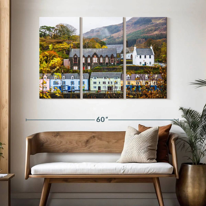 Bâtiments de Portree Town, H 32 po x l 50 po
