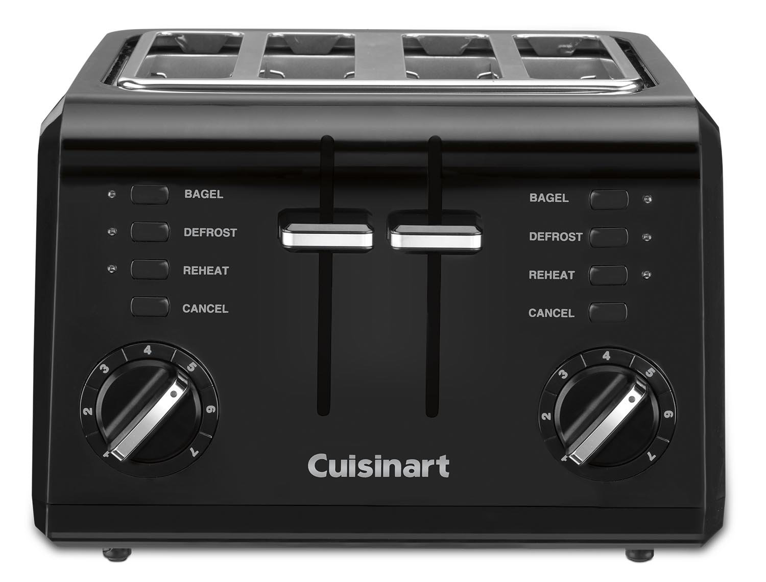 Cuisinart Classic Series 4-Slice Red Wide Slot Toaster with Crumb