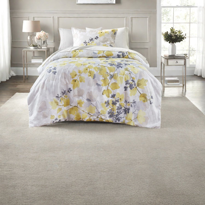 Ensembles de literie botanique moderne, microfibre de polyester, confort simple