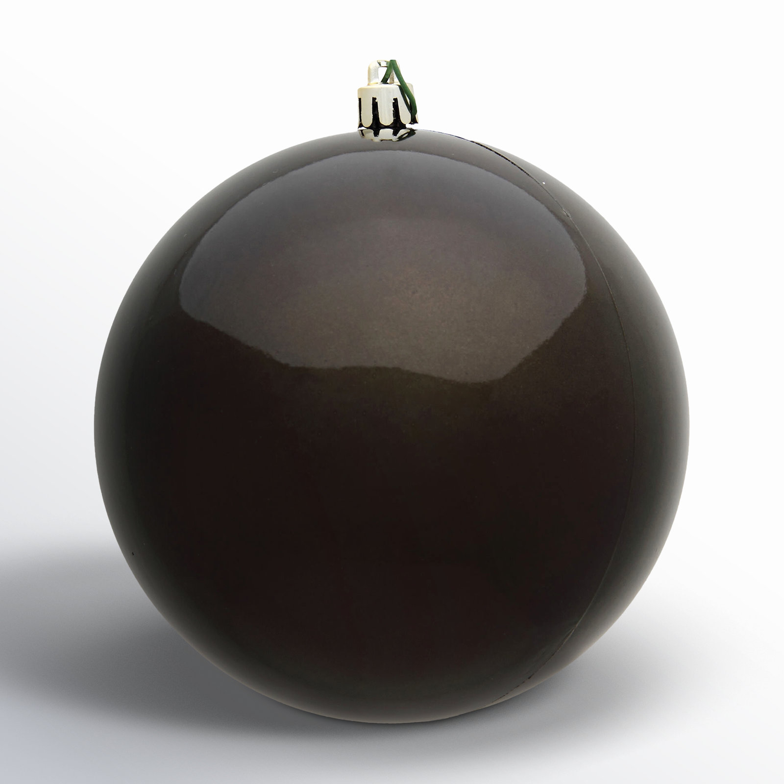 Shatterproof Bauble, Gunmetal, 4" H x 4" W x 4" D
