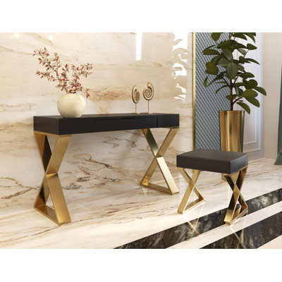 Anbria Dressing Table with Mirror
