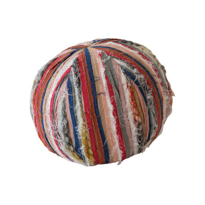  Striped Cotton Throw Pillow