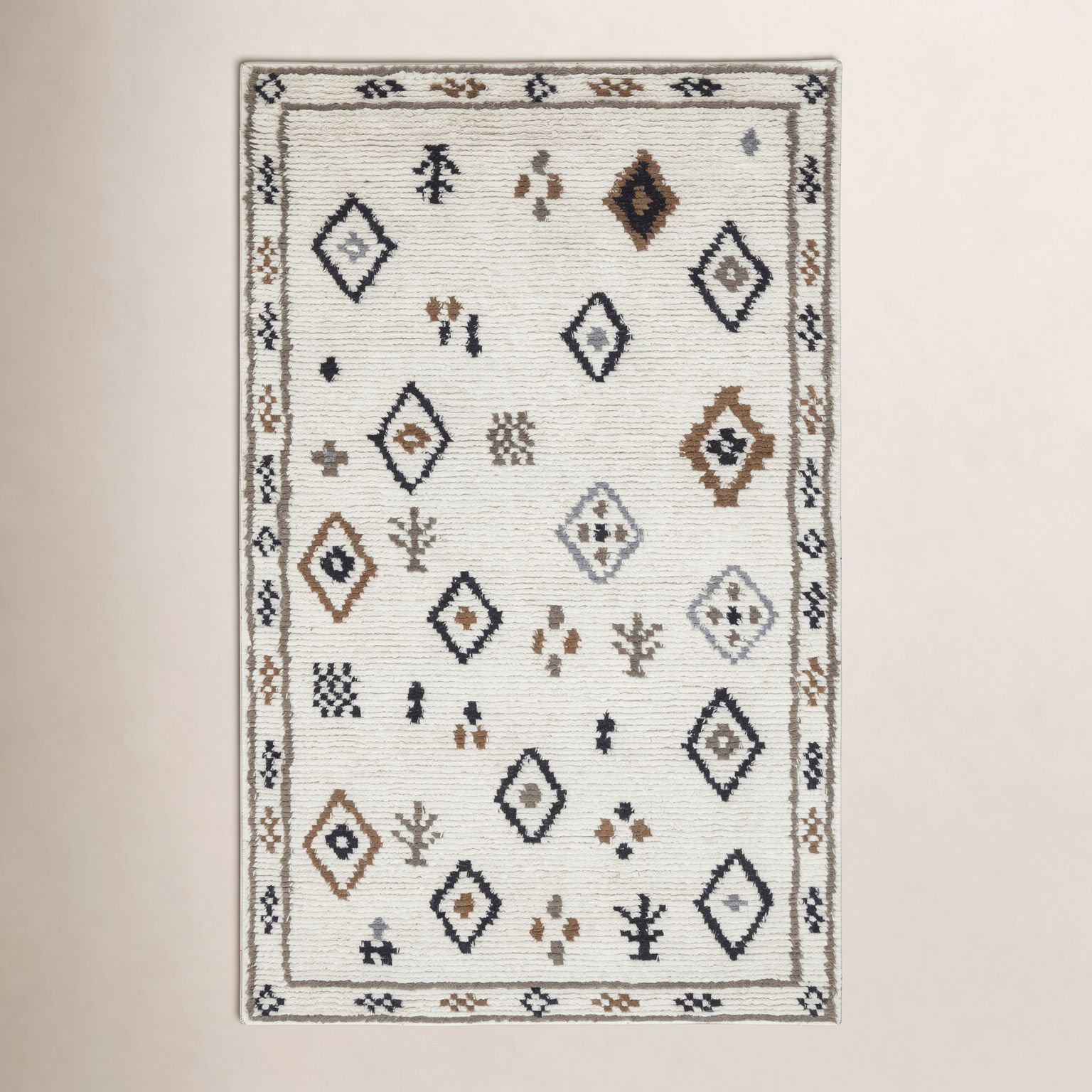 Rivah Hand-Tufted Geometric Rug, Rectangle 3' x 5'