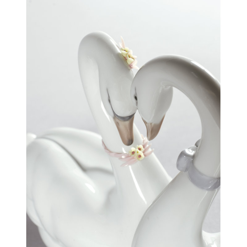 Figurine Endless Love Swans, Blanc