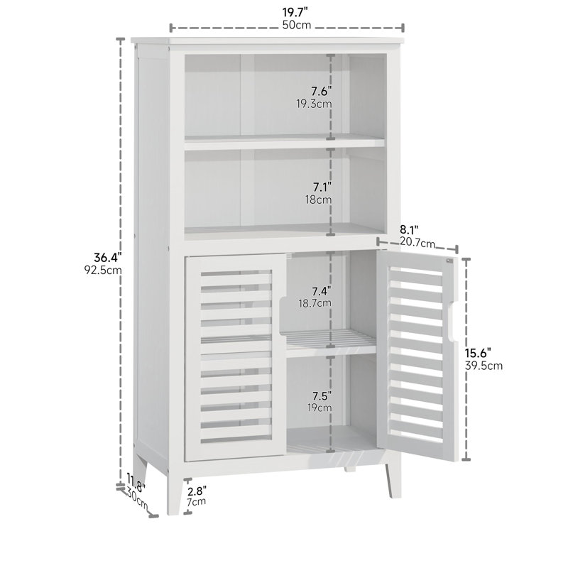 Acia Bathroom Cabinet, White