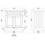 Old London Free-Standing Single Vanity Unit-35829159-138912309