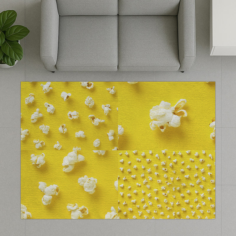 Geometric Area Rug, Runner 70 x 140 cm