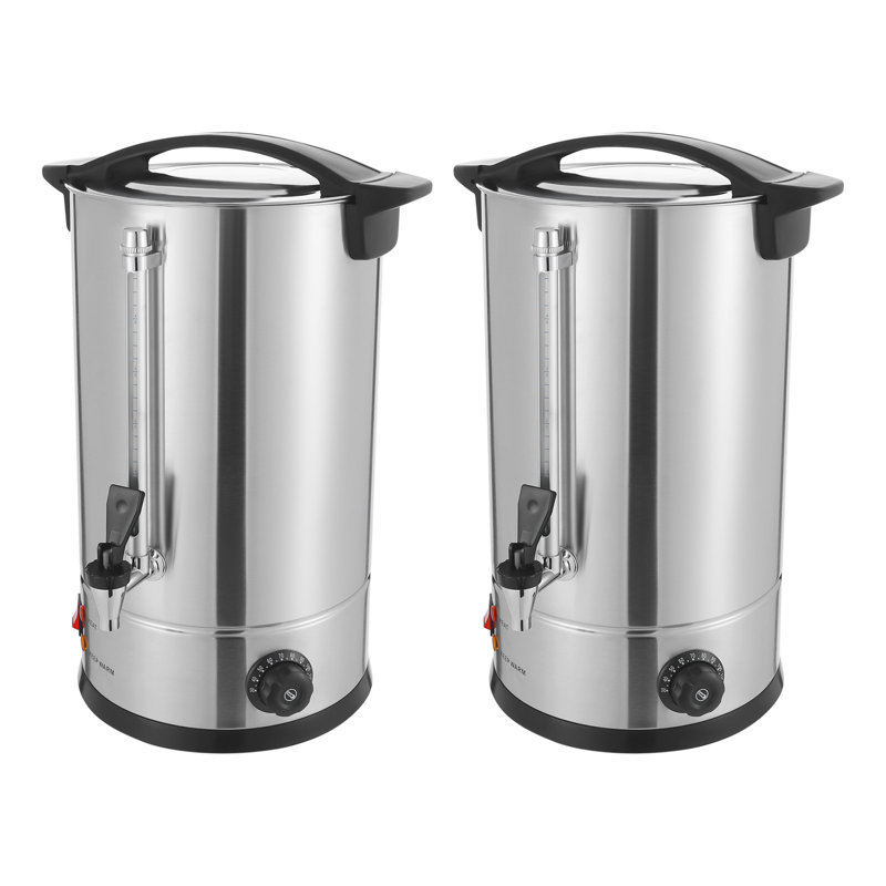 70-Cup Stainless Steel Coffee Urn & Hot Beverage Dispenser (Set of 2)
