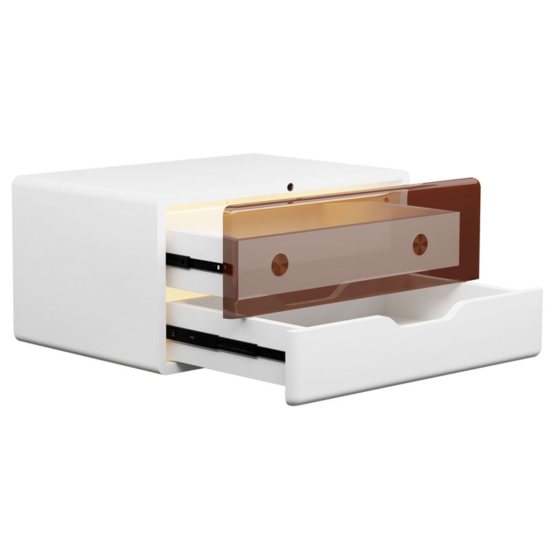 Jaidynn 19.7'' W Solid Wood Nightstand, White