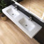 Lavabo de salle de bain mural double 59 "avec trop-plein 59"
