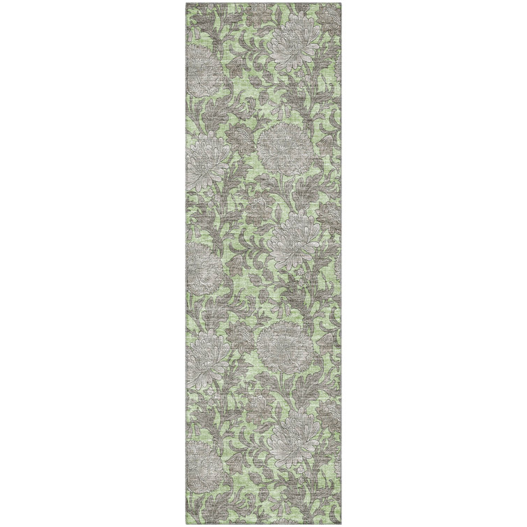 Premium Machine Washable Prisco Aloe Rug