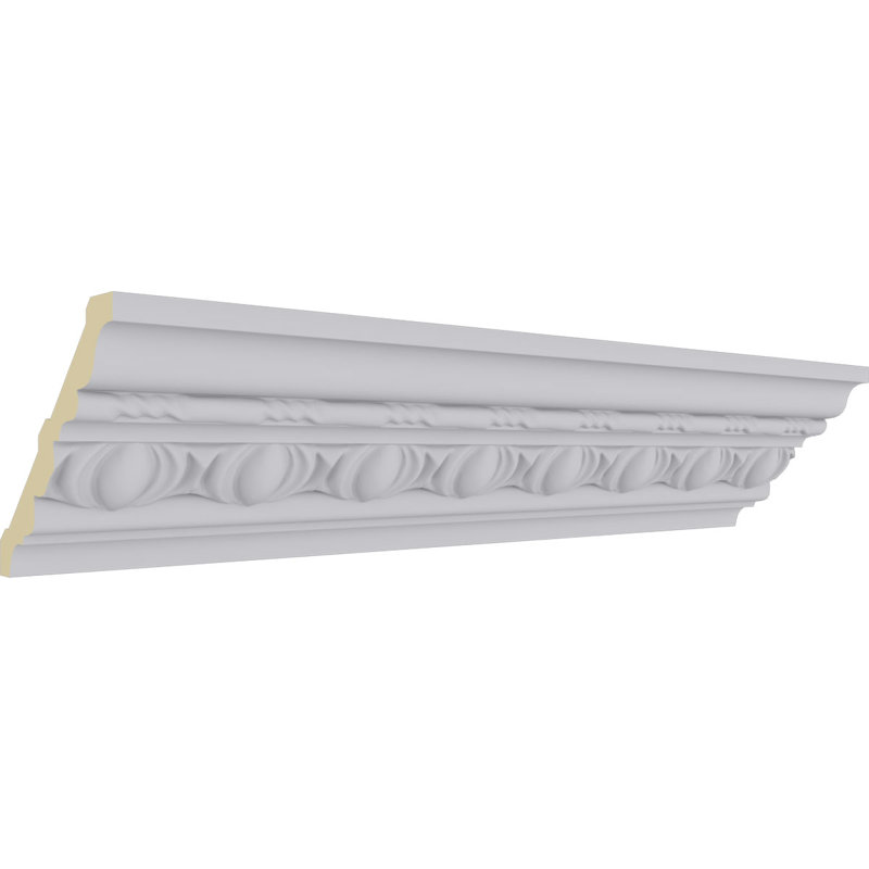 Jackson Egg and Dart White Polyurethane Crown Moulding