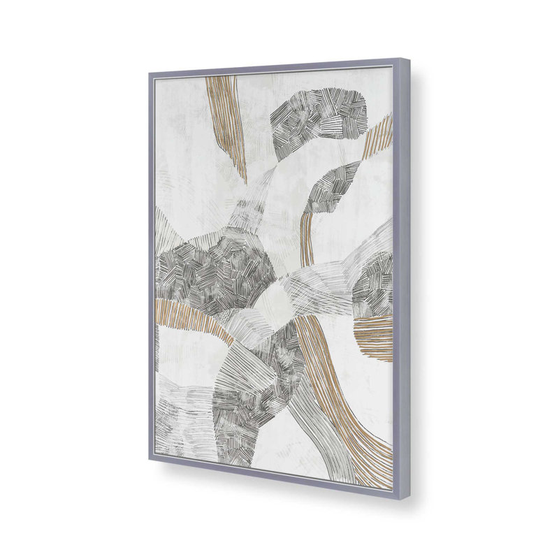 «String Dream I» par June Erica Vess, reproduction d'art sur toile, H 48 po x l 36 po, Argent argent