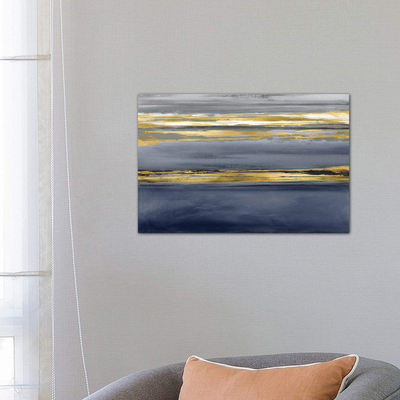 Parallel Lines Noir by Allie Corbin - Wrapped Canvas Print, 66.04 cm H x 45.72 cm W x 3.175 cm D