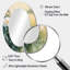 Pivoines et le champ ouvert I - miroir mural ovale blanc-758114567