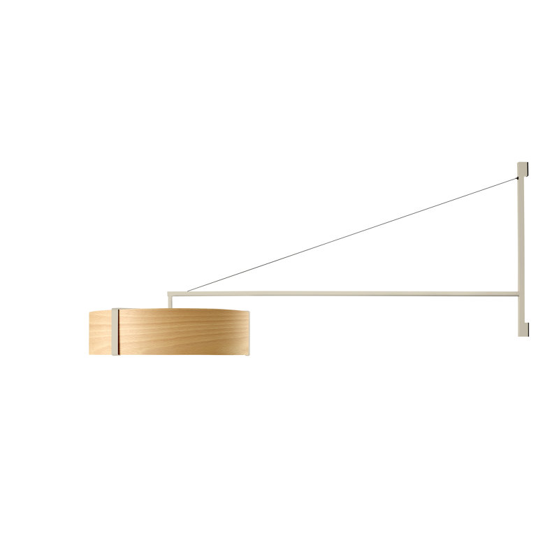 Thesis 1 - Light LED Swing Arm, Matte Ivory, Ivory White, 3000K