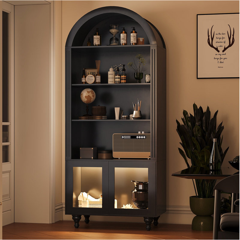 Tall Arched Bookshelf