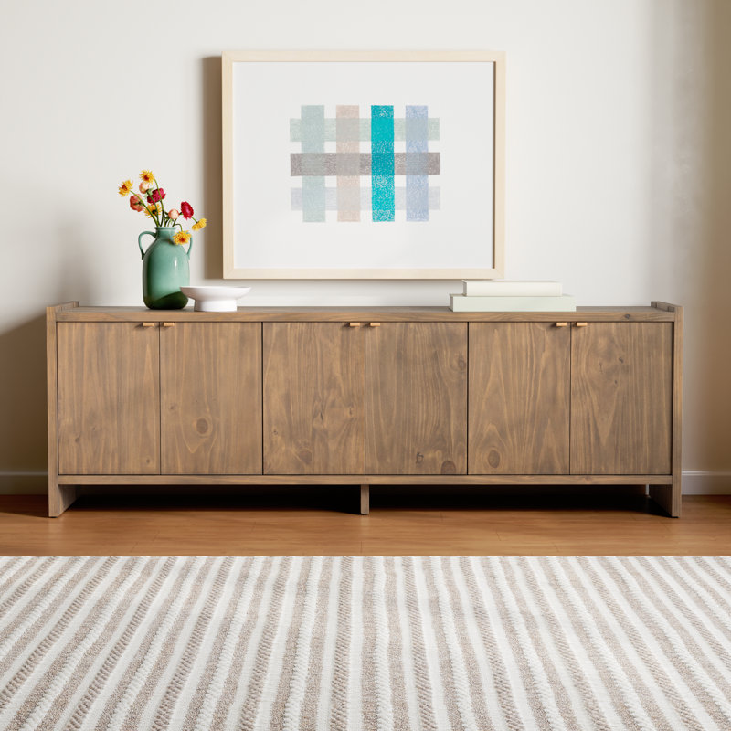 Handa 78'' Media Console, Brown