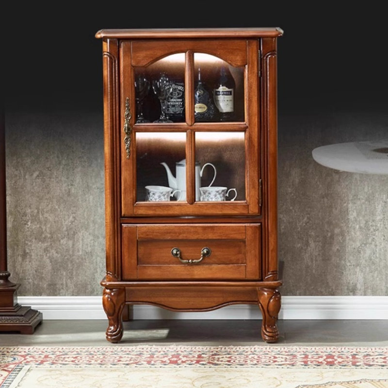 Cherry Solid Wood + Tempered Glass Display Cases