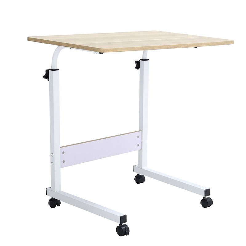 Adjustable Metal Base Computer Desk, Yellow