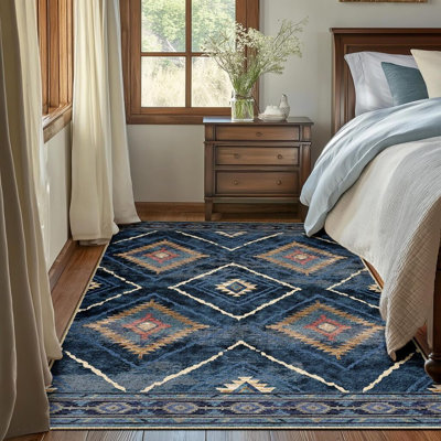 Rectangle 90 cm x 150 cm Moroccan Area Rug