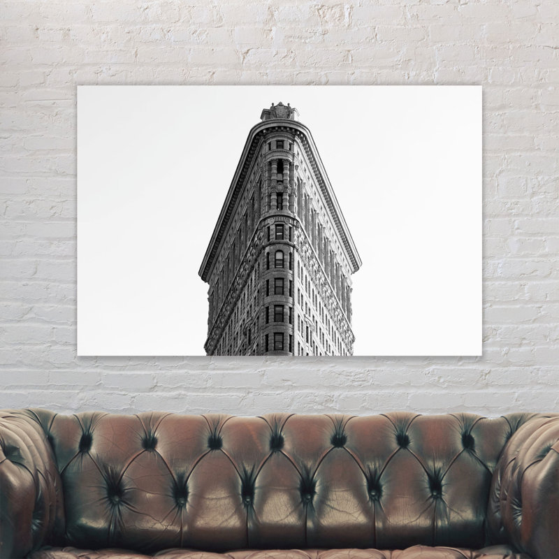 Flatiron Building Iconic Skyscraper New York City - Wrapped Canvas Print, 31cm H x 41cm W x 4cm D