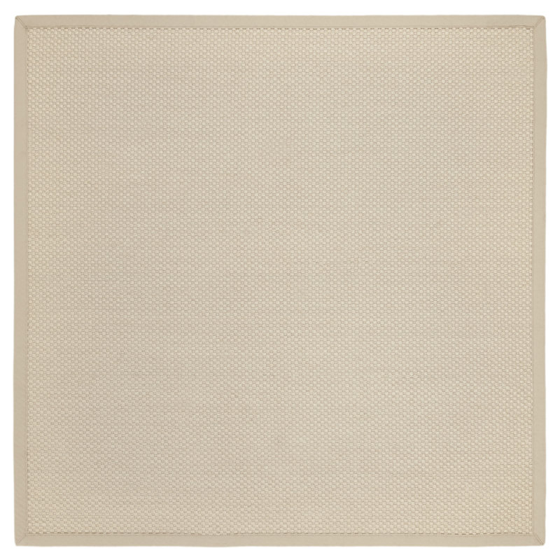 Natural Fiber Rignall Area Rug In Ivory, Square 122 cm