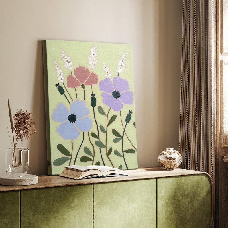 Woodblock Floral III - galerie sur mesure