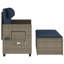Banc de patio inclinable avec coussins vidaXL-99049280