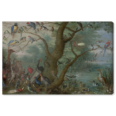 Reproduction d'art animalier, "Jan Van Kessel - concert d'oiseaux" par Oliver Gal