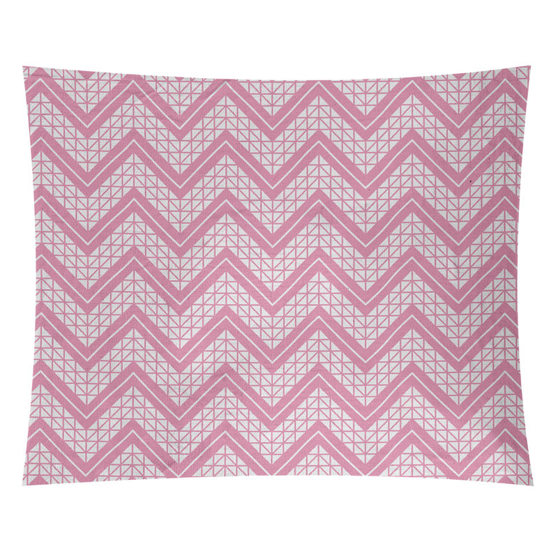 Tapisserie Stephenie, H 88 po x l 104 po, Rose / blanc