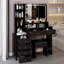 Meuble-lavabo de 41 po avec tabouret de chevet 41 po