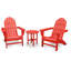 POLYWOOD Classic Adirondack 3-Piece Adirondack Set-962329466