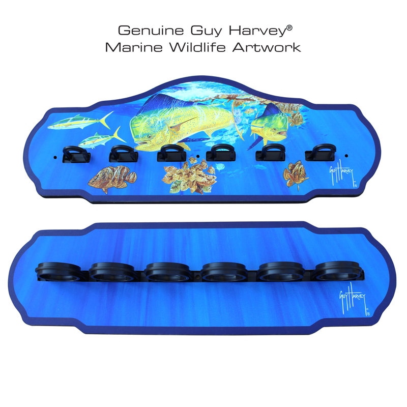 Guy Harvey Mahi 6 Rod Wall Rack