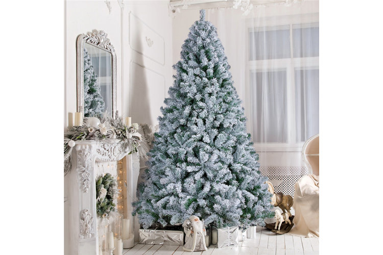 wayfair flocked christmas tree