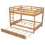 Grand lit superposé en bois avec échelle et lit gigogne XL-762269592