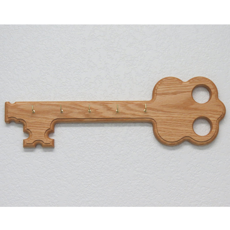 Union Rustic® Oak Key Holder 9B385188555A42688FE321B2B1FE4105