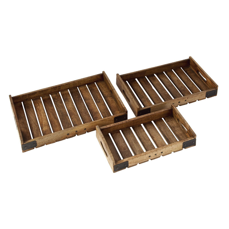 Ensemble de plateaux repose-pieds 3 pièces Dailey