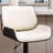 Ayva Swivel Upholstered Faux Leather Adjustable Height Counter Stool with Solid Wood Frame-1309795168