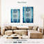 Symboles de Kuche floral bleu Kerner-108562561