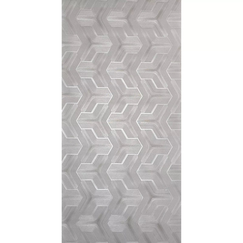 Papier peint géométrique texturé géométrique Tannish Taupe