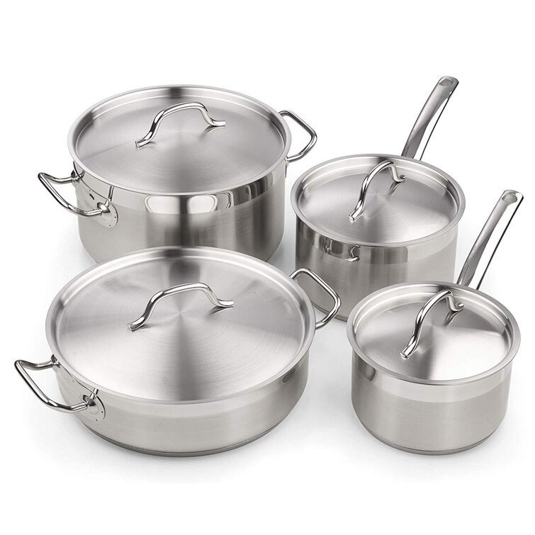 Kitchen a la carte 8-pc. Stainless Steel Cookware Set