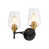 Black/Antique Brass