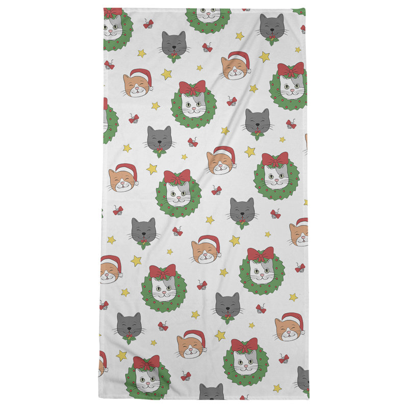Bath Towel, White, Poly/Cotton