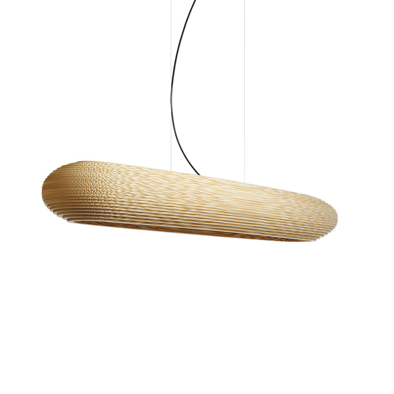 Scraplights Linear Disc 48 Pendant Blonde, Blonde