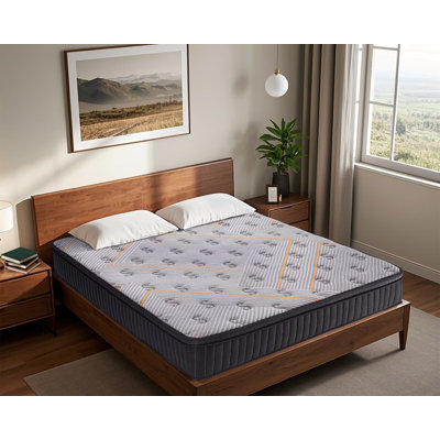 10 Inch FULL Hybrid Mattress - Medium Firm, Memory Foam & Pocketed Coils for Motion Isolation & Pressure Relief, CertiPUR-US Foam, Fiberglass-Free, Mattress in a Box