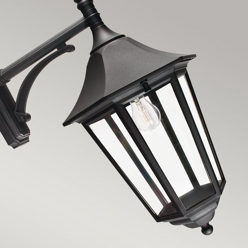 Twickenham 70cm H Outdoor Wall Lantern, Black