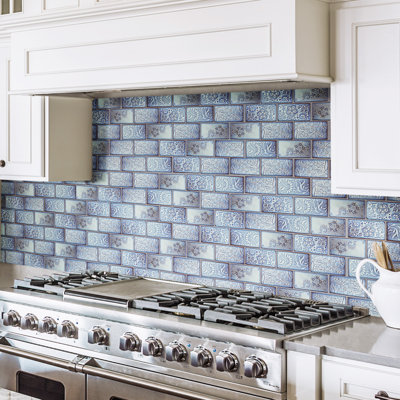 Merola Tile Antic Feelings 3" x 6" Ceramic Patterned Subway Wall Tile