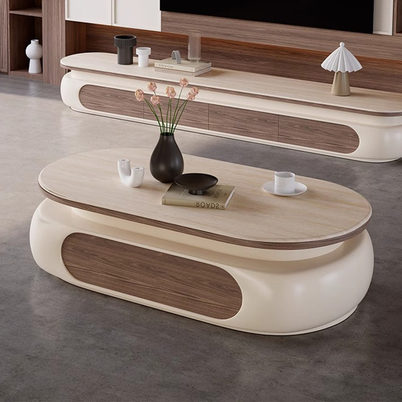 Table basse de salon minimalisme italien, Beige